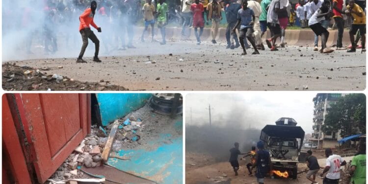 Guinee/manif politique: un centre de prestation saccagé ,son propriétaire porté disparu et des morts et interpellations signalées.(Bilan)
