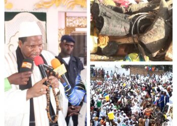 Kankan: L’Erudit Elhadj Cheick Souleymane Sidibé incinére les fétiches et prie en faveur du pays.