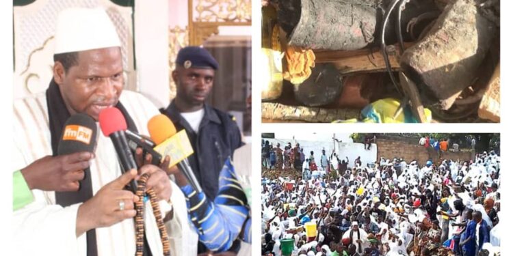 Kankan: L’Erudit Elhadj Cheick Souleymane Sidibé incinére les fétiches et prie en faveur du pays.