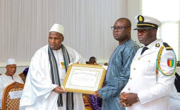 Kankan : Elhadj Cheick Souleymane Sidibé décoré par le Président de la République