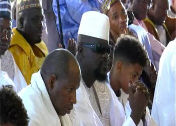 Kankan : le Colonel Mamadi Doumbouya célèbre l’Aïd EL KEBIR dans sa ville natale « Kankan ».