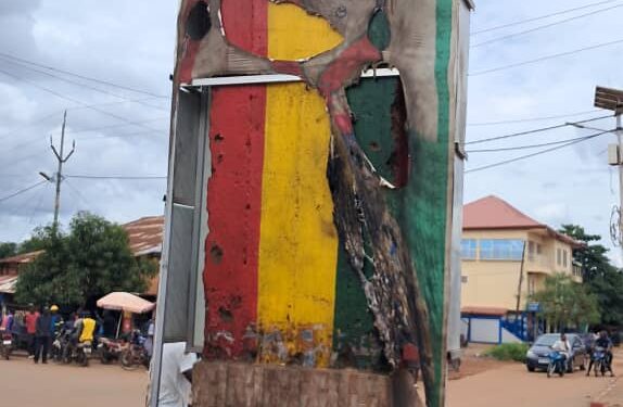 Kankan: l&rsquo;effigie du Général Mamadi Doumbouya brulée puis restaurée