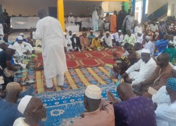 Kankan: une lecture du saint coran en faveur du Général Mamadi Doumbouya organisée par ses amis