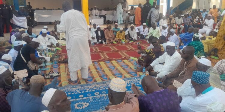 Kankan: une lecture du saint coran en faveur du Général Mamadi Doumbouya organisée par ses amis