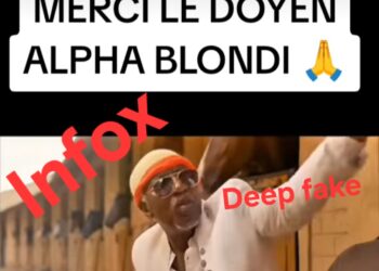 Faux :  Alpha Blondy n’a pas chanté pour TOUMBA, c’est un deep fake.